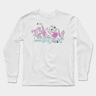 Flamingos Long Sleeve T-Shirt